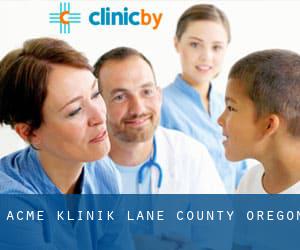 Acme klinik (Lane County, Oregon)